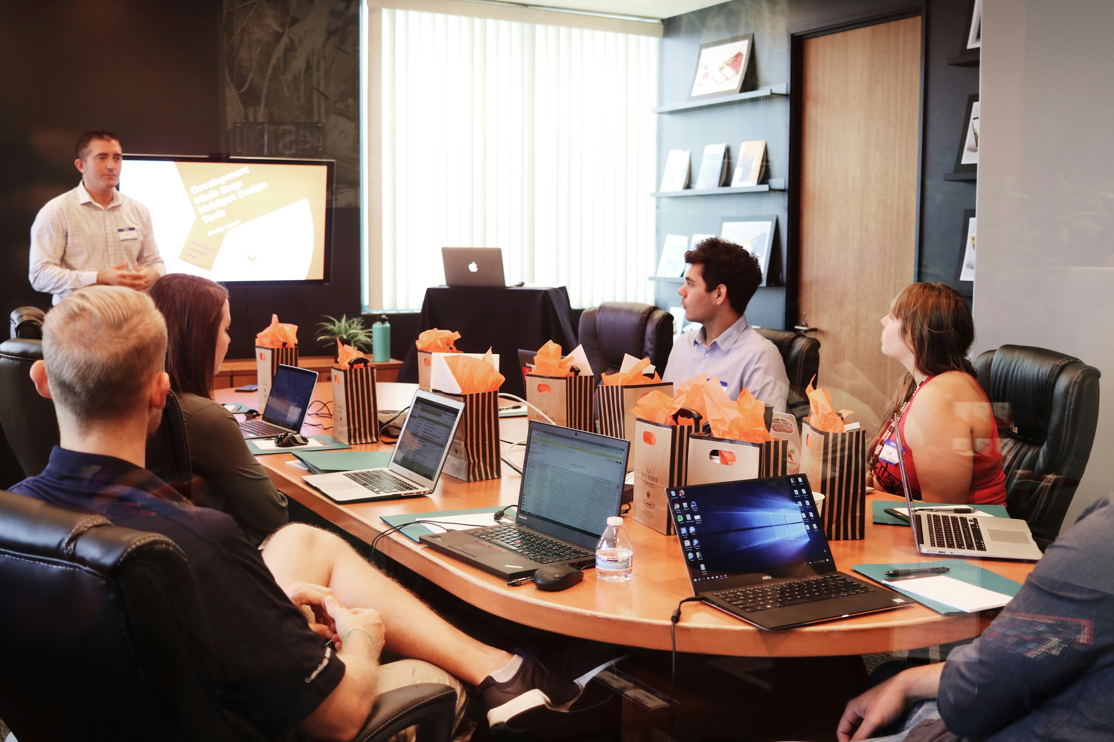 Groupe en formation professionnelle